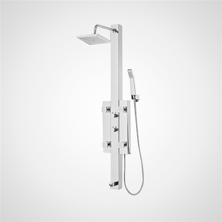 Fontana AquaBreeze Matte White Shower Panel