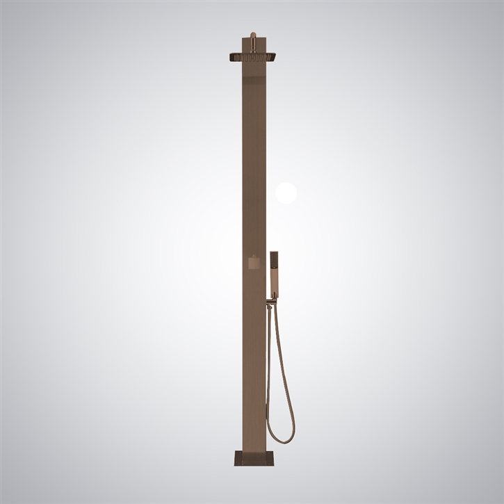 Fontana Serenity Falls Oil Rubbed Bronze Outdoor Shower Panel