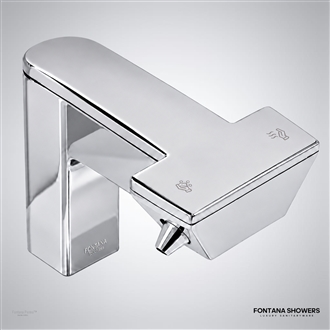 Chrome 3-in-1 touchless washstation