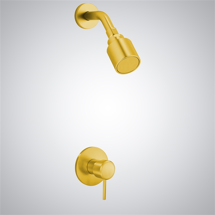 Fontana Verona Gold Bathroom Rainfall Shower Head Set