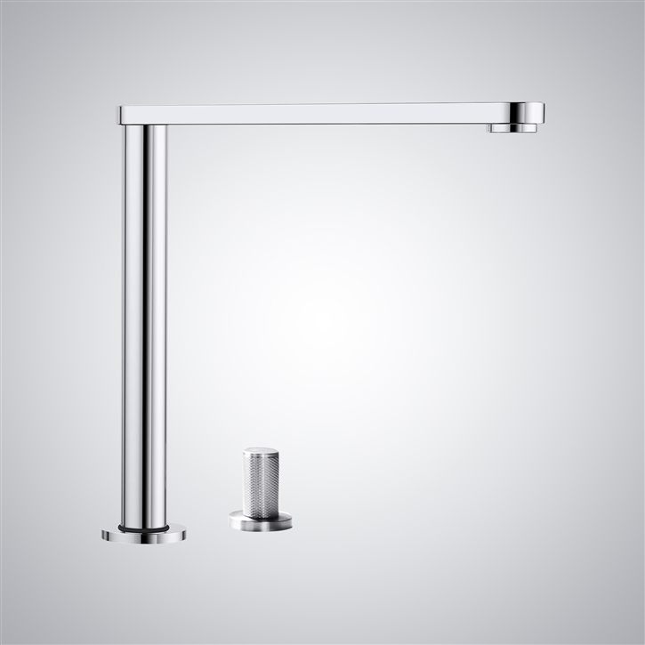 Fontana Casoli Long Standing  Functional Deck Mounted Chrome Sensor Faucet