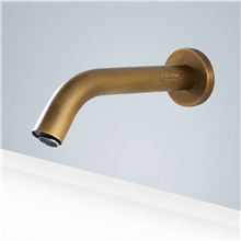 Antique Bronze Lavatory Commercial Automatic Sensor Bathroom Sink Vessel Faucet