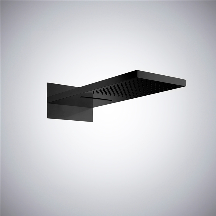 Fontana Pioltello Matte Black Remote and Phone Control Shower Head