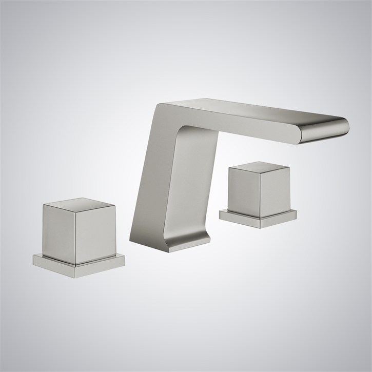 Fontana Mouvaux Brushed Nickel  Waterfall Sink Faucet
