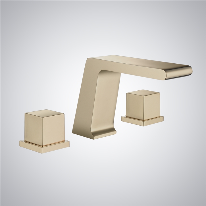 Fontana Mouvaux Champagne Waterfall Sink Faucet