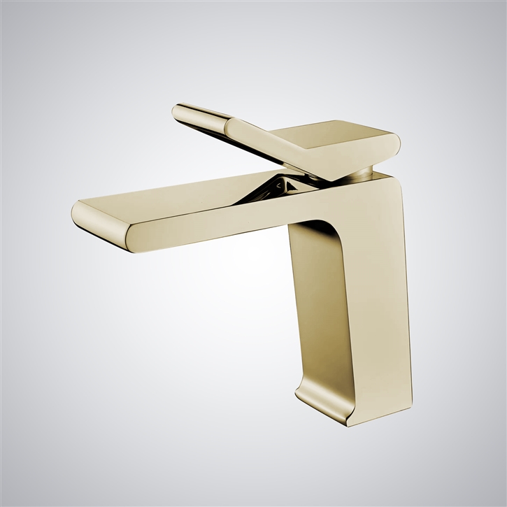 Fontana Adria Champagne Waterfall Faucet Single Handle