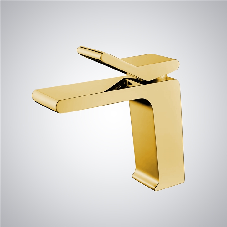 Fontana Adria Gold Waterfall Hot and Cold Faucet