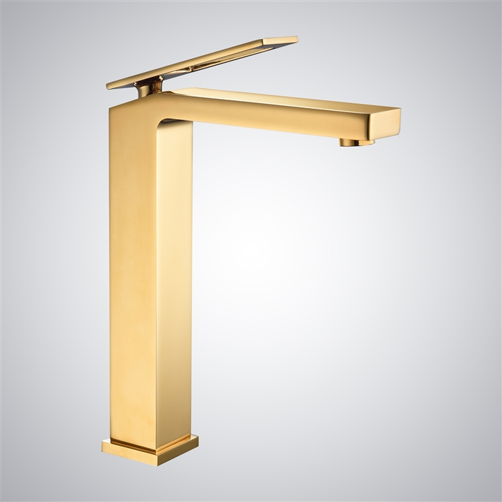 Fontana Ampezzo Gold Waterfall Sink Faucet