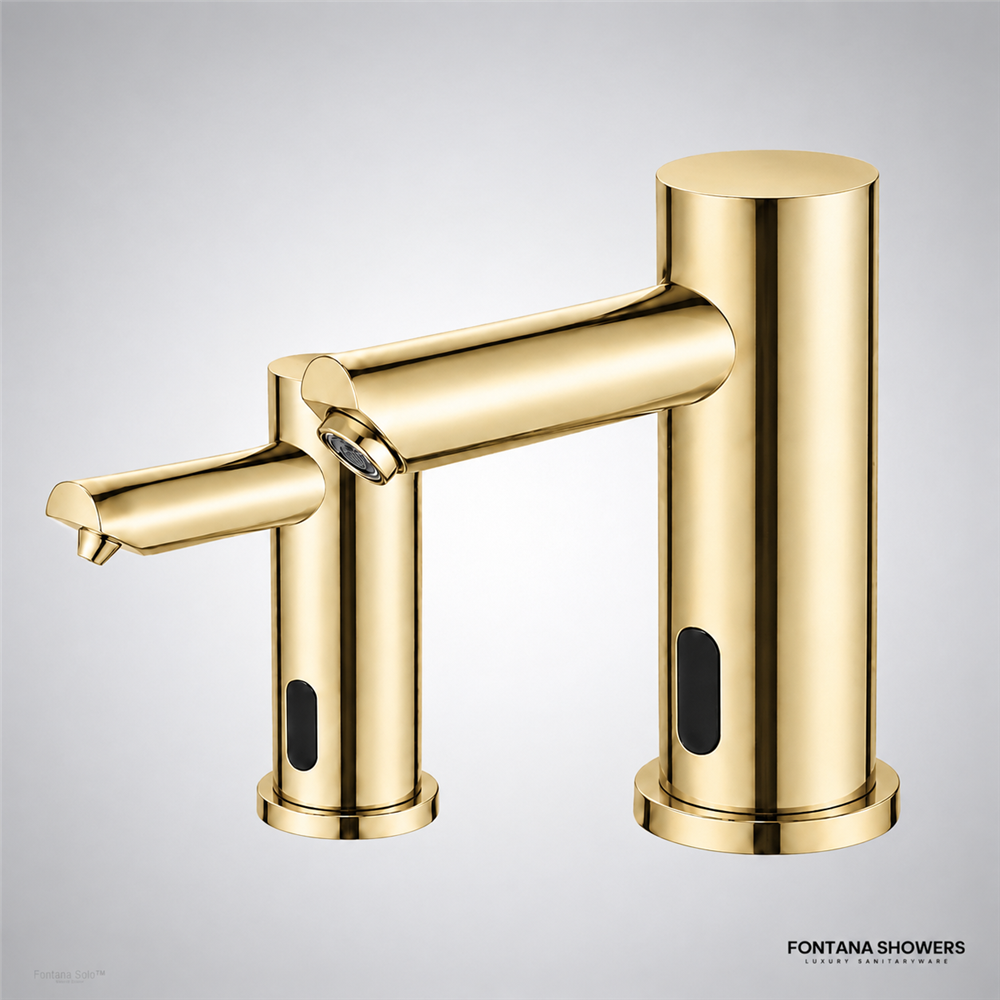 Champagne automatic faucet and soap dispenser