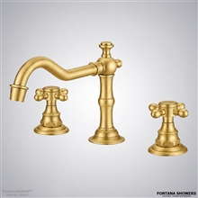 Modena brushed gold faucet