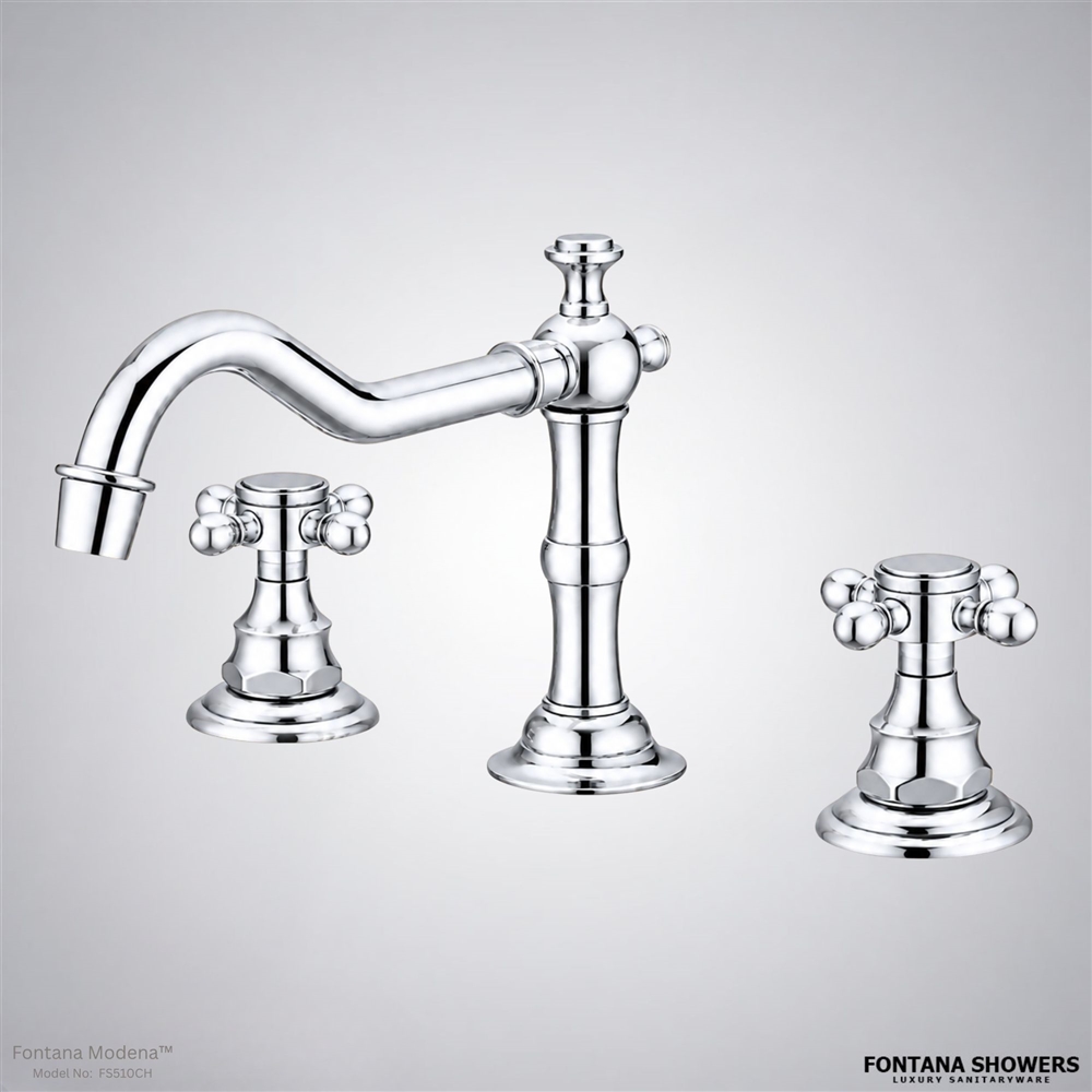 Modena chrome dual-handle faucet