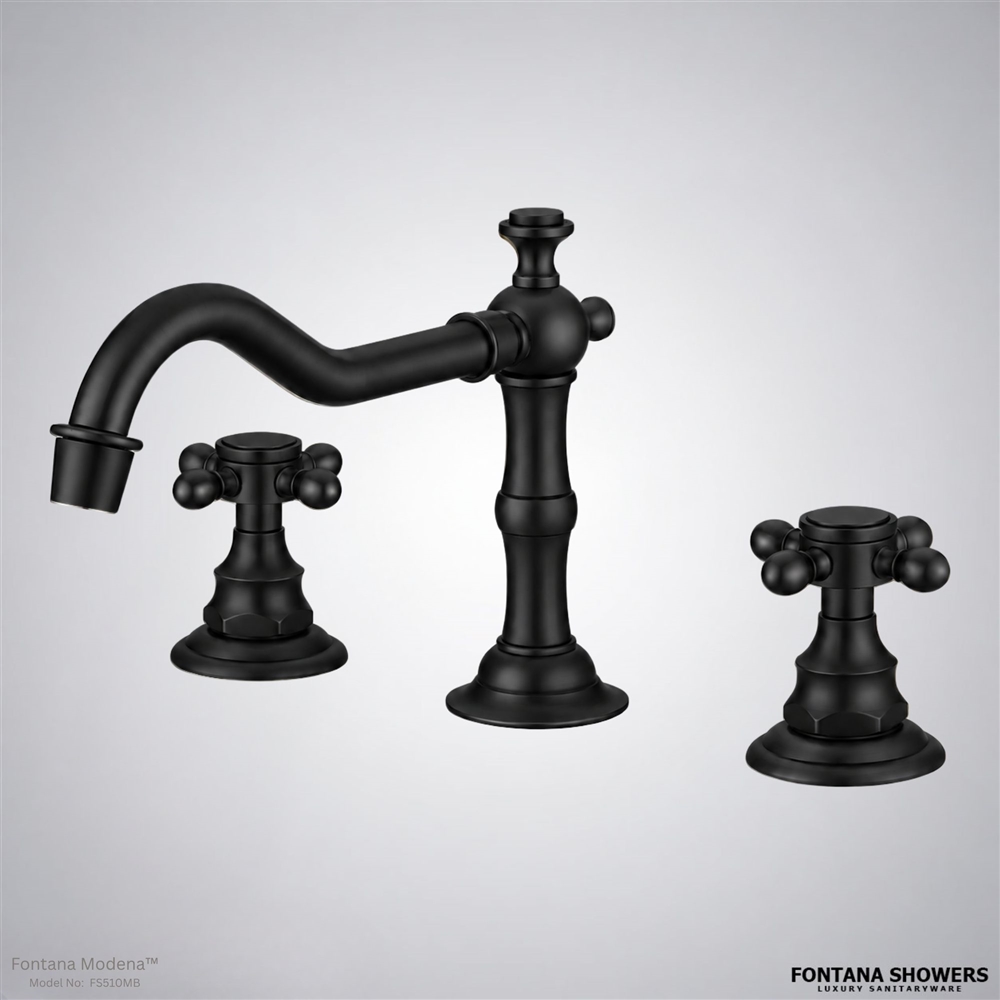 Modena matte black faucet