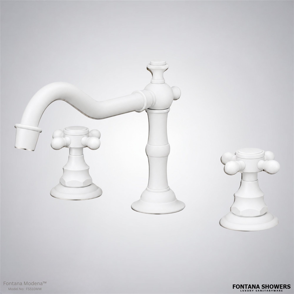 Modena matte white faucet