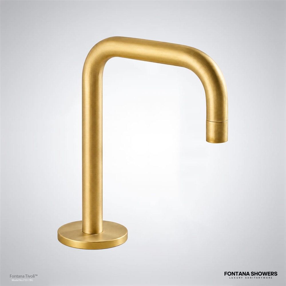 Tivoli brushed gold touchless faucet