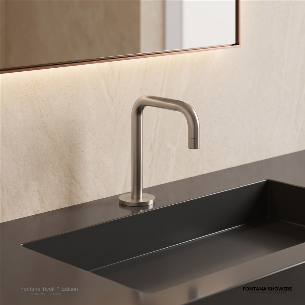 Fontana Tivoli Brushed Nickel Touchless Faucet FS517BN