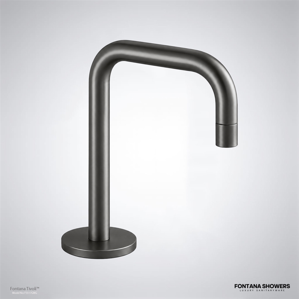 Tivoli gunmetal gray touchless faucet