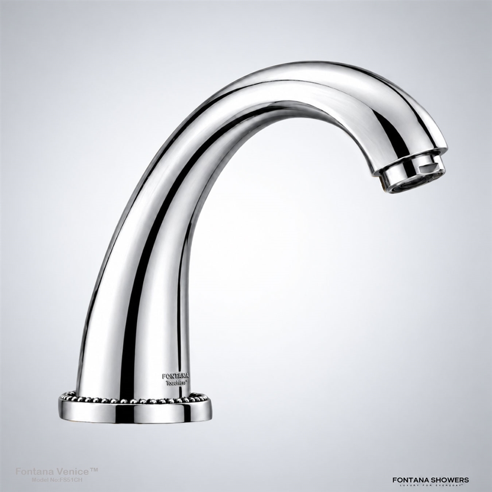 Fontana Venice chrome commercial touchless faucet