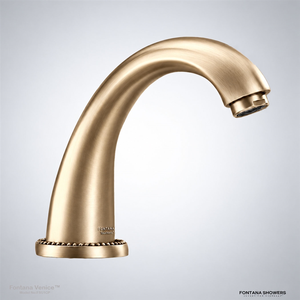 Fontana Venice Champagne Touchless Faucet
