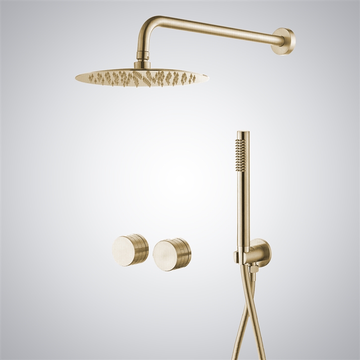 Fontana Modena In Champagne Deluxe Shower System