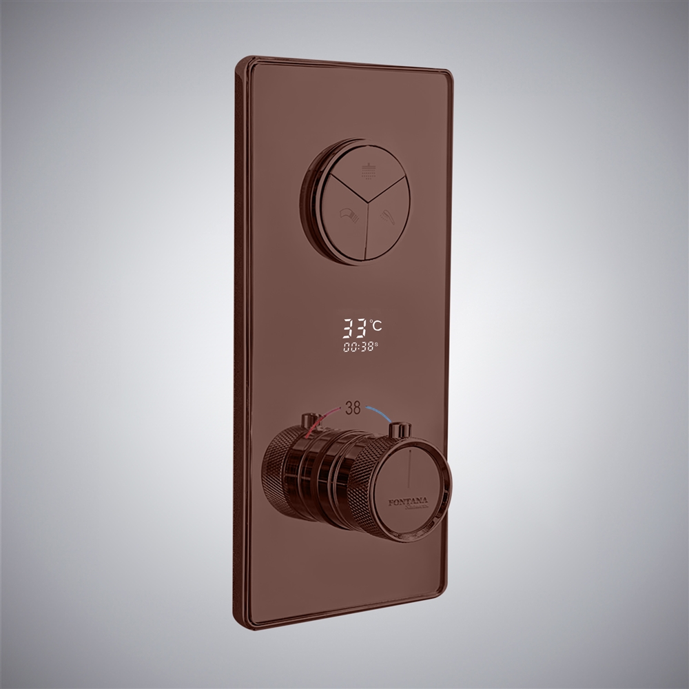 Fontana Oil Rubbed Bronze In Waterproof Thermostatic Mixing Valve