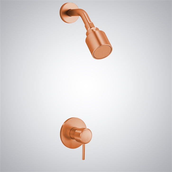 Fontana Verona Rose Gold Shower Head Set For The Bathroom With Rainfall Feature