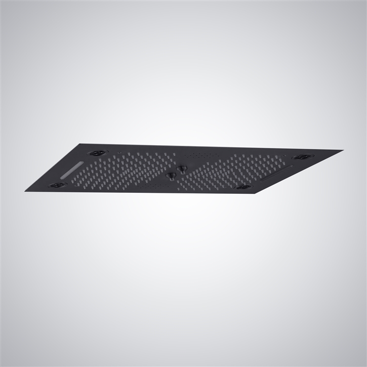 Fontana Occitania Musical and LED Shower Head in Matte Black