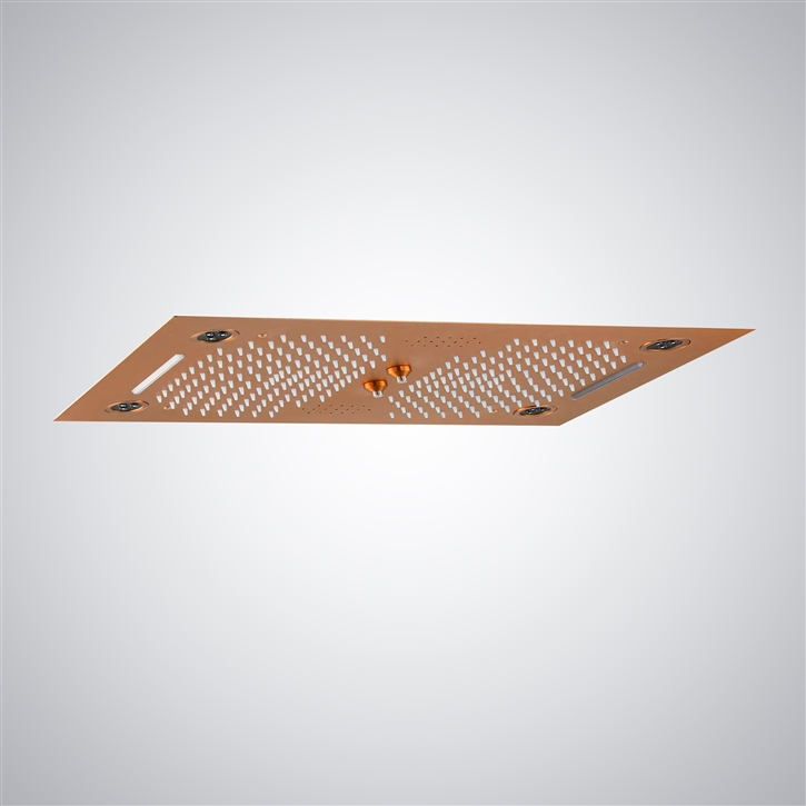 Fontana Occitania Multifunctional Shower Head in Rose Gold Finish