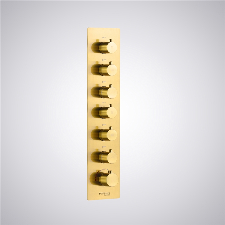 Fontana Occitania Gold Multifunction With Waterfall & Bluetooth Technology Shower Mixer