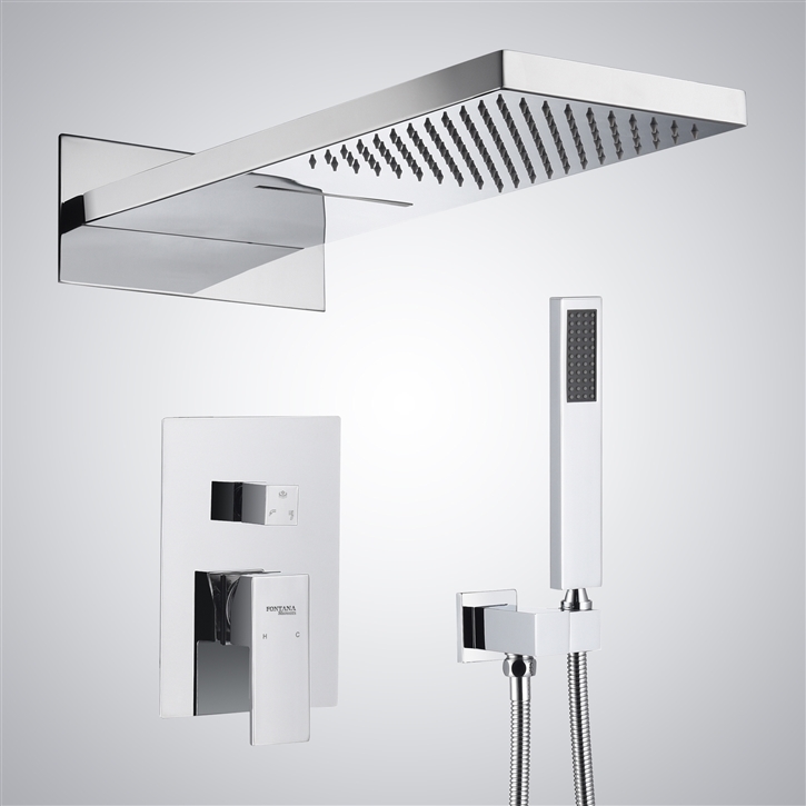 Fontana Normandie 22" Multifunctional Chrome Finish LED & Music Shower Set