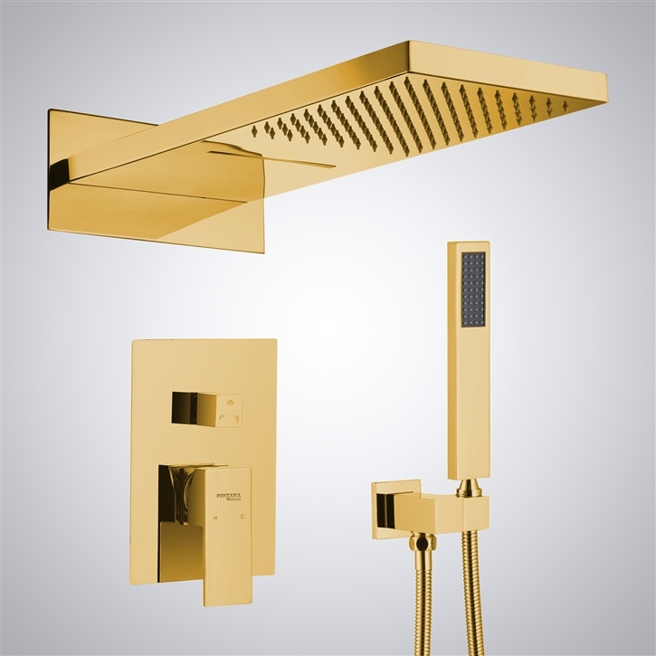 Fontana Normandie Gold Finish Multifunctional LED & Music Shower Set