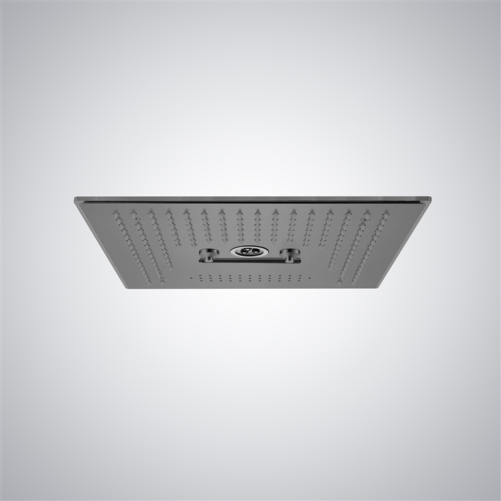 Fontana Serein Ceiling Mounted Shower Head in Gun Metal Gray Finish