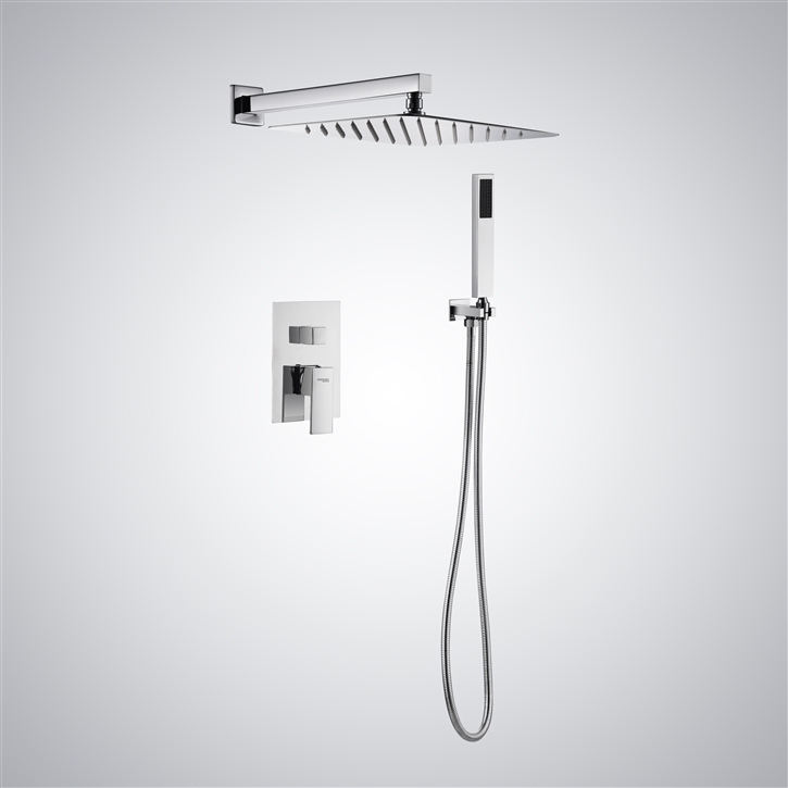 Fontana Coria 12 Inches Chrome Dual Function Shower Set