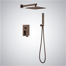 Fontana Coria Wall Mounted Single Handle Shower Set In Oil Rubbed Bronze