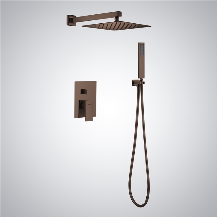 Fontana Coria Wall Mounted Single Handle Shower Set In Oil Rubbed Bronze