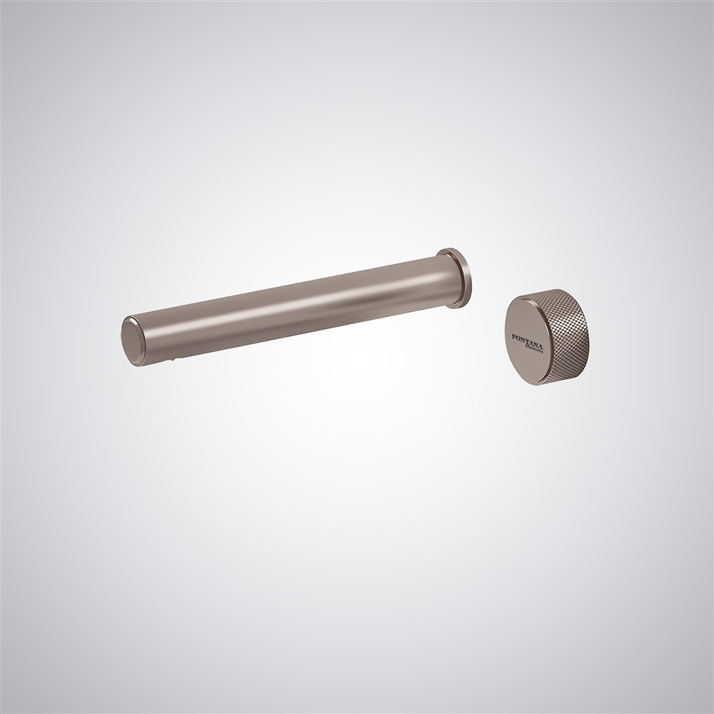 Fontana Lissone Wall Mounted Brushed Nickel Bathroom Faucet