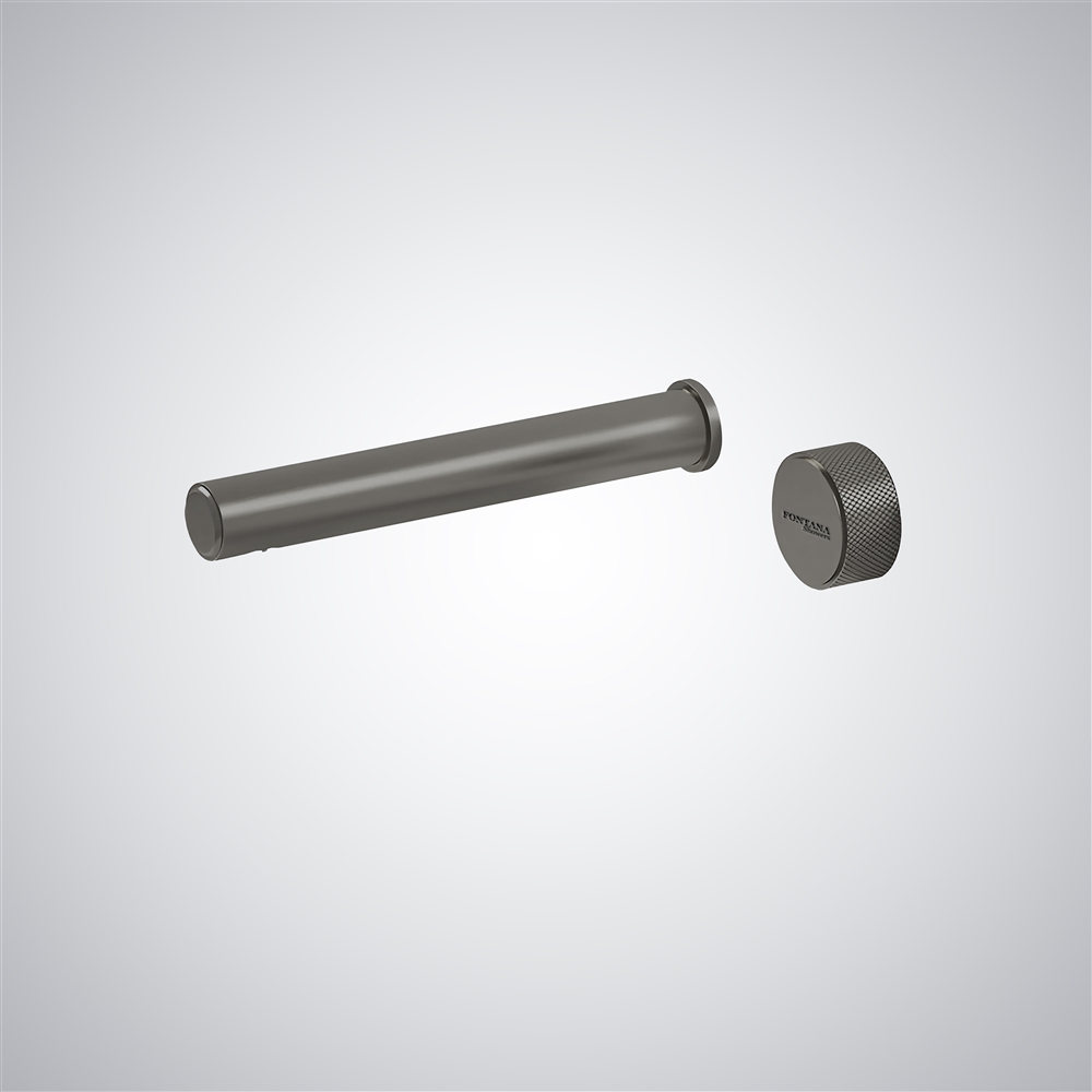 Fontana Lissone Luxe Gun Metal Gray Hot & Cold Mixer Bathroom Faucet