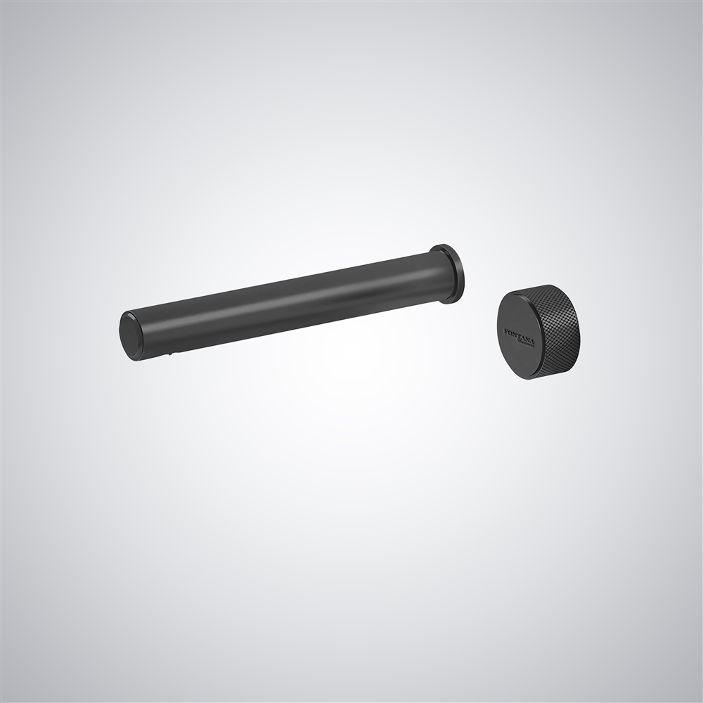 Fontana Lissone Asthetic Single Handle Bathroom Faucet in  Matte Black Finish