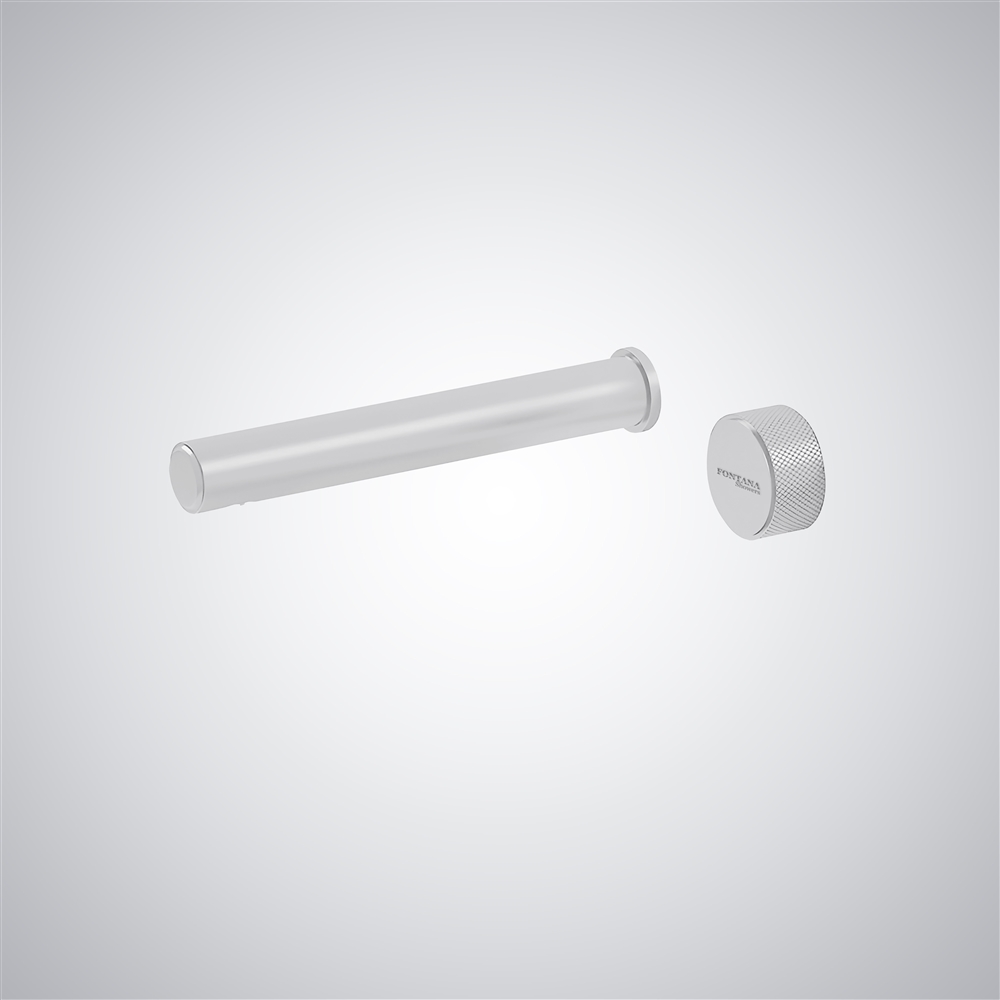 Fontana Lissone Modern Hot & Cold Mixer Single Handle Bathroom Faucet in  Matte White Finish