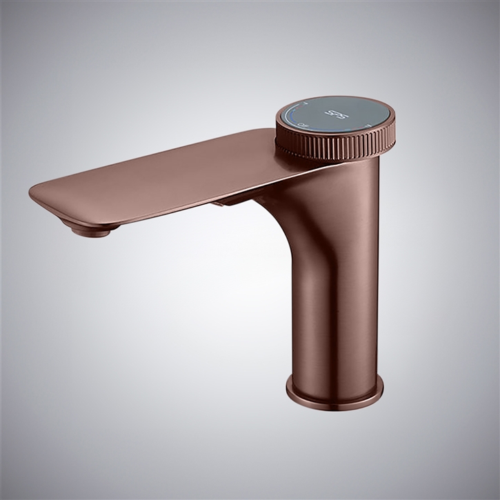 Fontana Ziano Modern Hot & Cold Oil Rubbed Bronze Finish Bathroom Sink Faucet