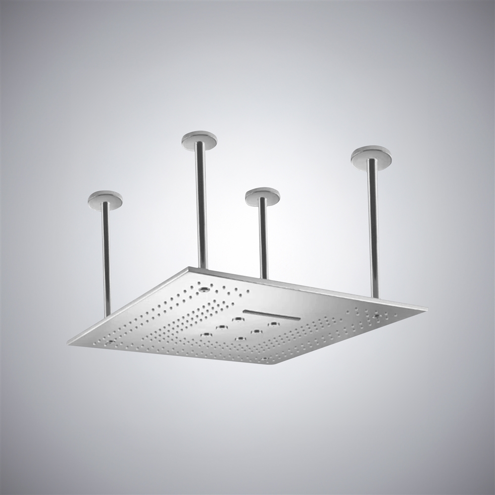 Fontana Molveno 24" Chrome Finish Multifunctional Rain Shower Head