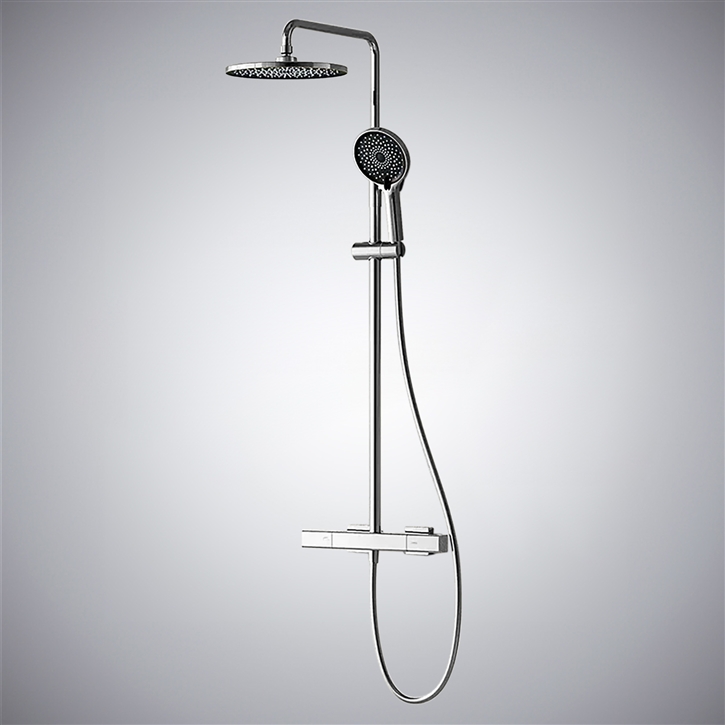 Fontana Cabiate Modern 3 Way Shower Set With Faucet & Handshower