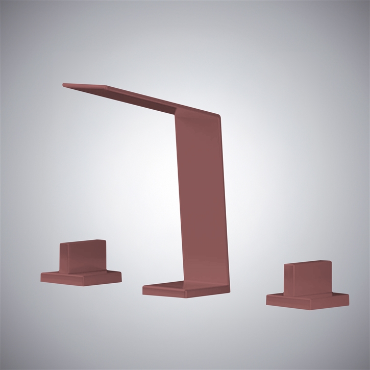 Fontana Duronia Oil Rubbed Bronze Solid Brass Hotel Sink Faucet With Dual Handle