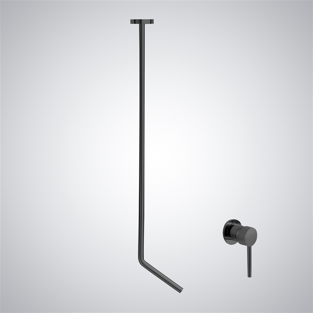 Fontana Amaro Paragon Wall Mounted Basin Faucet with Hot & Cold Mixer in Matte Black Finish