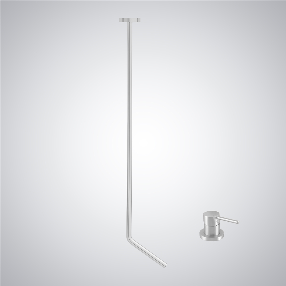 Fontana Arvier Exemplary Matte White Finish Deck Mounted Basin Faucet with Hot & Cold Mixer