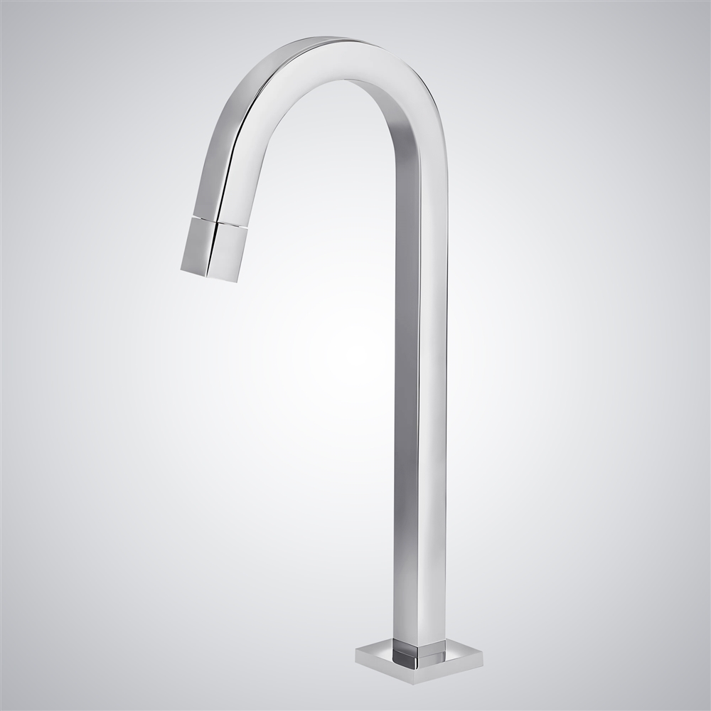 Fontana Orgaz Goose Neck Chrome Finish Bathroom Faucet