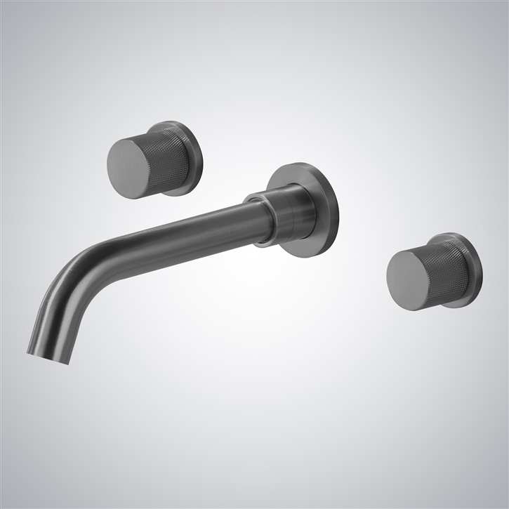 Fontana Tormos 1.2 GPM Gun Metal Gray Finish Wall Mounted Sink Faucet