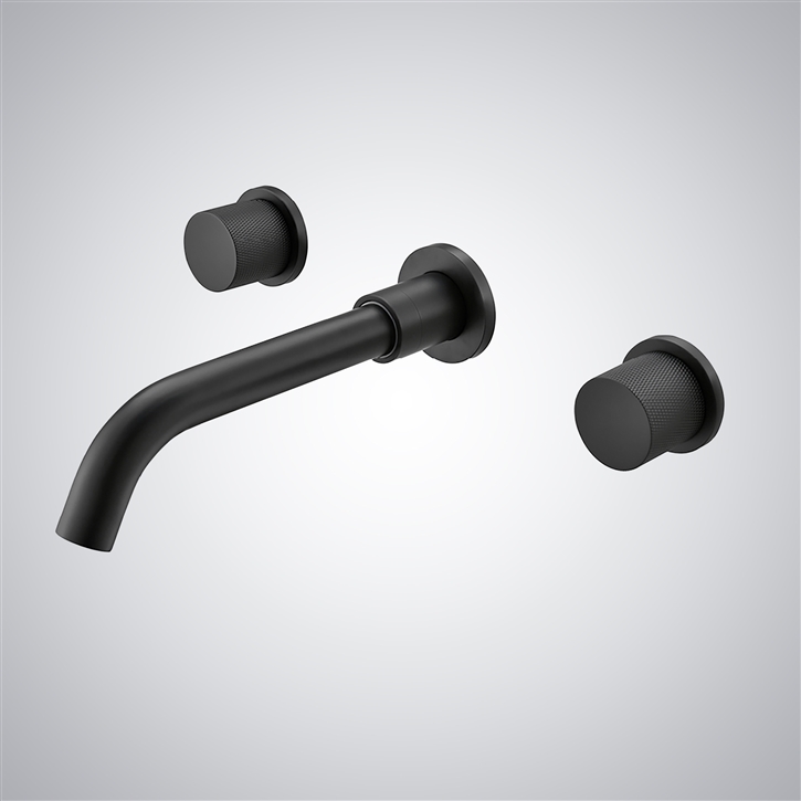 Fontana Tormos 1.2GPM Matte Black Finish Wall Mounted Sink Faucet