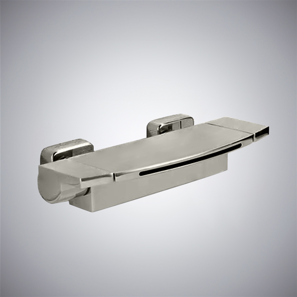 Fontana Uceda Classic Gun Metal Gray Finish Waterfall Bathtub Faucet with Cold & Hot Mixer