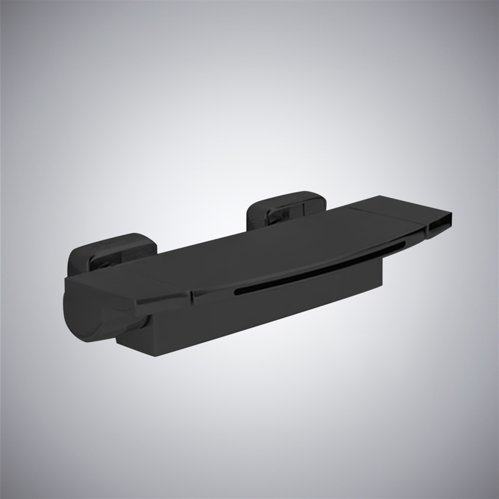 Fontana Uceda Asthetic Matte Black Finish Waterfall Bathtub Faucet with Cold & Hot Mixer