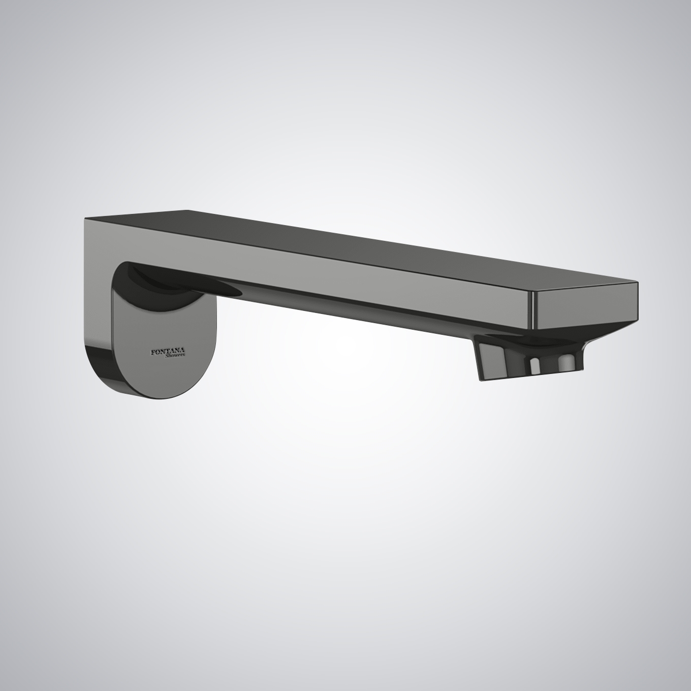 Fontana Tarifa Gun Metal Gray Touchless Wall Mounted Bathroom Sink Faucet